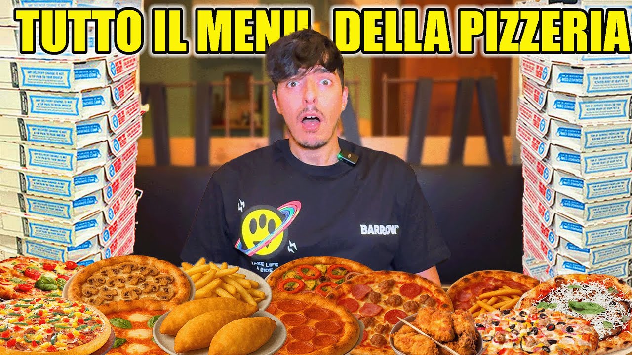 SE MANGI TUTTO IL MENU DELLA PIZZERIA VINCI 1000 EURO! *LA PIU DIFFICILE DI SEMPRE*