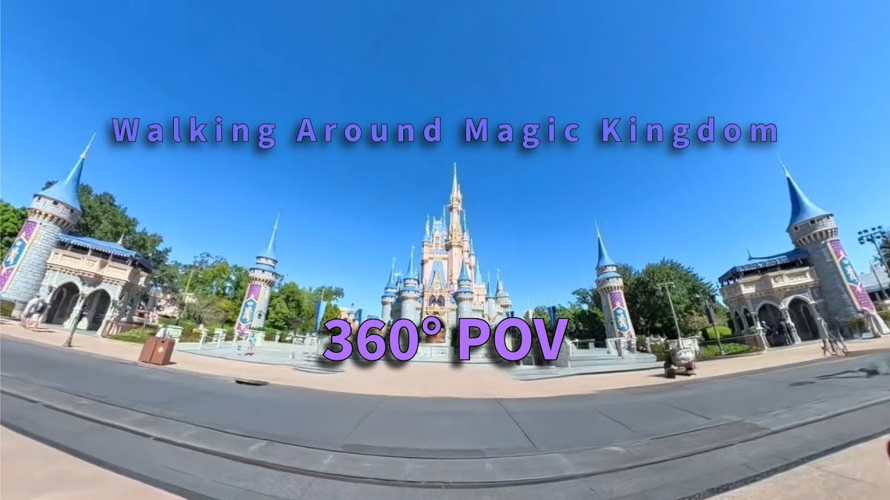 Walking Around Magic Kingdom in 360° POV.