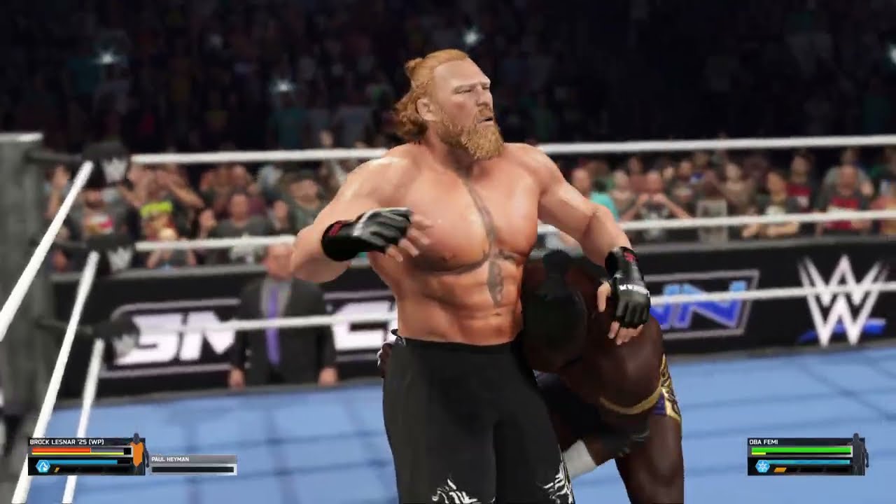 Brock Lesnar vs Oba Femi Full Match WWE SMACKDOWN 2026 - The Monster vs The Beast
