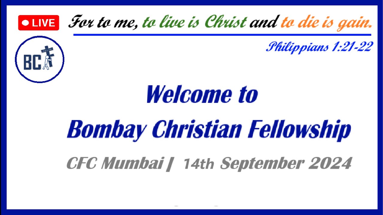 BCF Online Meeting | 14th Sept. 2024 | Cfc Mumbai