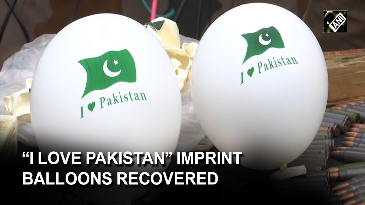 Huge cache of ammunition, &ldquo;I love Pakistan&rdquo; balloons recovered in Baramulla