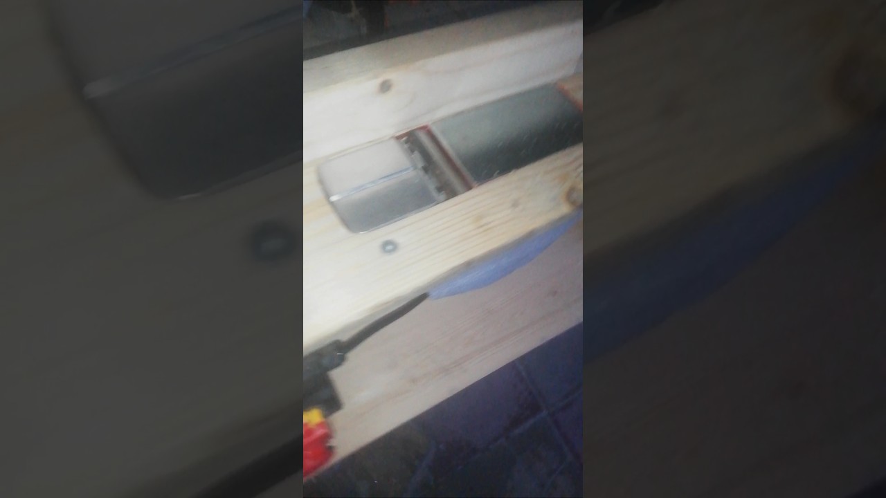 homemade jointer planer from scap wood  #woodworking #tools #build