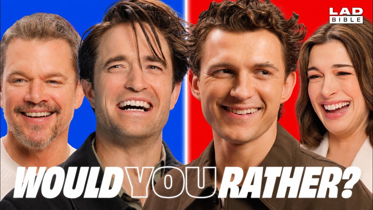 The Odyssey Cast Play Would You Rather (Tom Holland, Robert Pattinson, Matt Damon & Anne Hathaway)