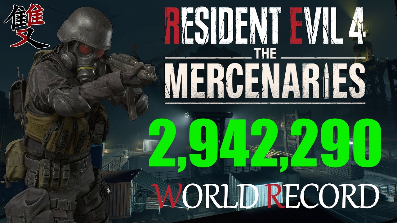 Resident Evil 4 Remake Mercenaries - 2,942,290 HUNK Docks S++ | World Record Strategy