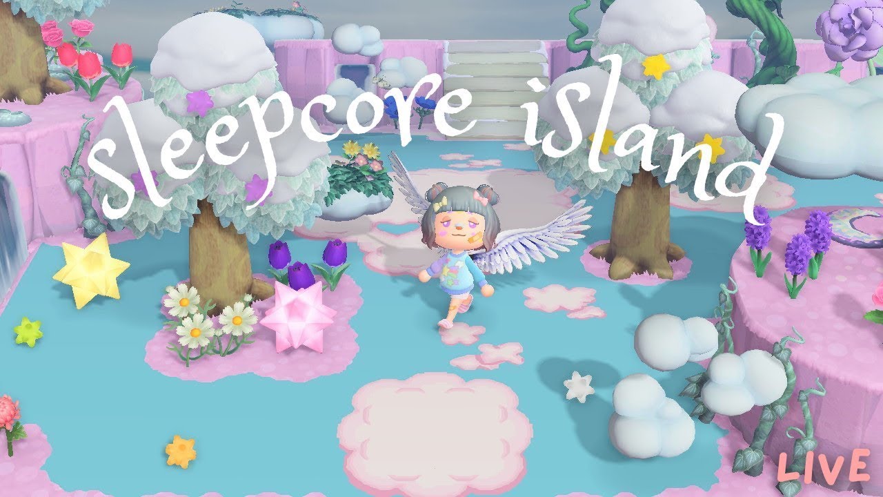 day 2 of working on my sleepcore island lullaby ⋆˚꩜｡ 🌙 acnh livestream july 8 25