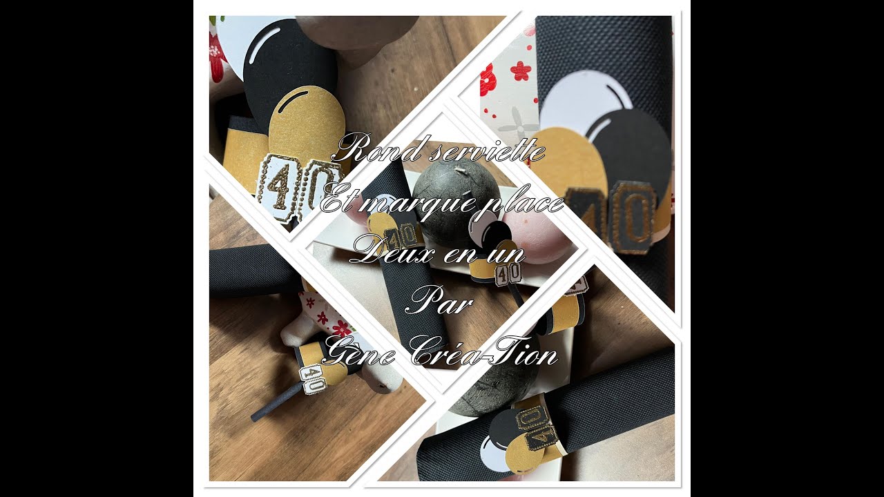 Comment faire un rond serviette et  marque place