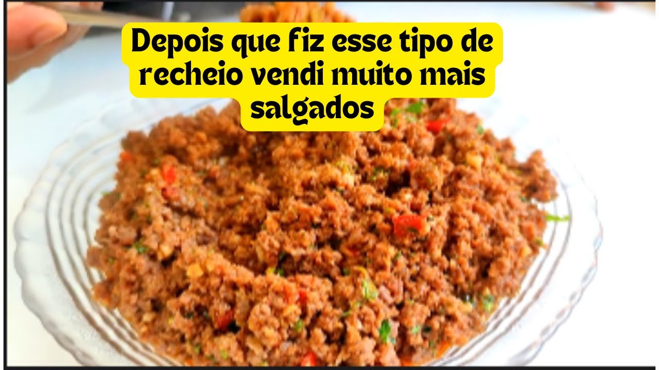 Recheio perfeito de carne moída para salgados , Para pastel e tortas
