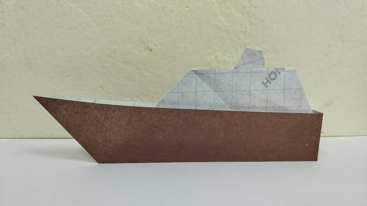 Origami Steamship Easy | How to make an Origami Steamship | Origami Tutorial