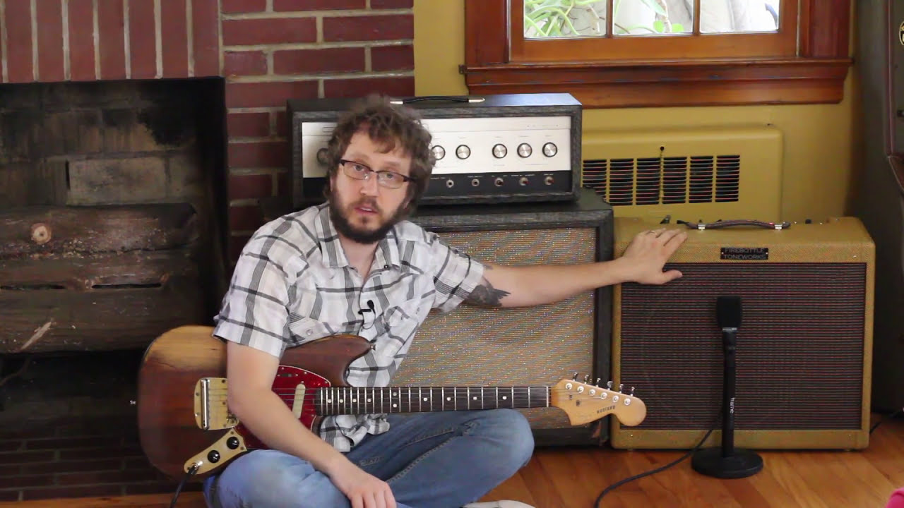 Mojotone 5F4 Tweed Pro, Vintage Fender Mustang, Weber Attenuator, & Weber 15A150 Speaker