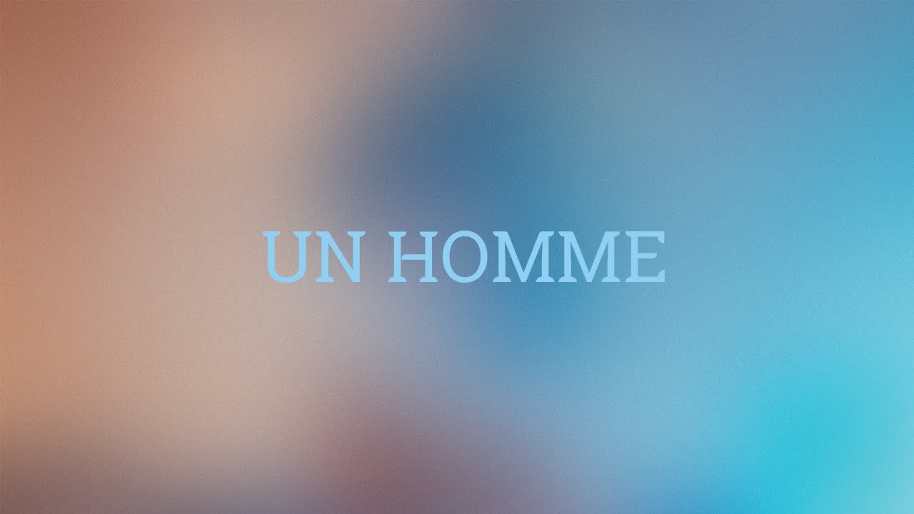 J&eacute;r&eacute;my Frerot &ndash; Un homme (Lyrics video)