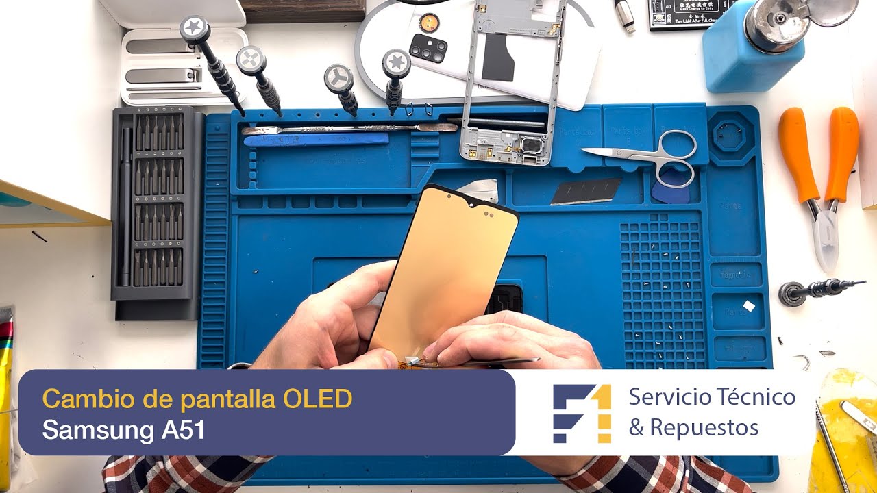 Reparación de Samsung A51. Cambio de pantalla Samsung A51. F1 Servicio Técnico Talca.