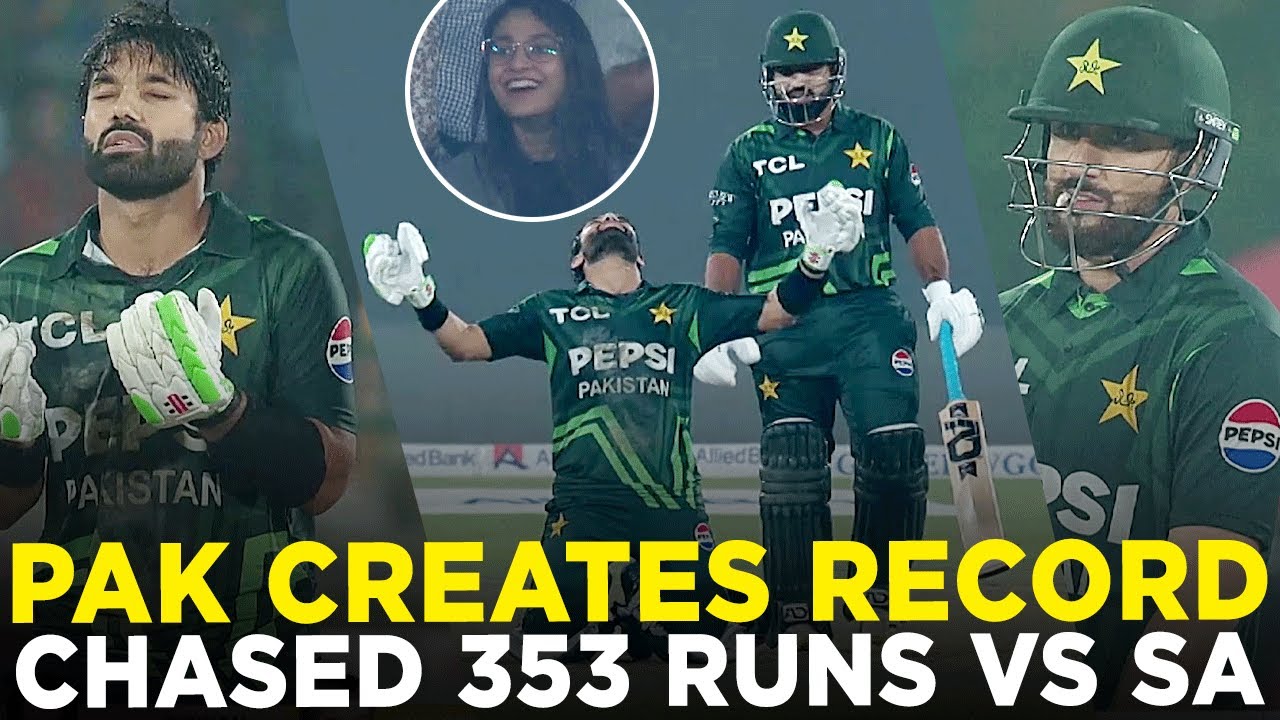 History Created By Shaheens | Chased 353 Runs vs Proteas in Karachi | ODI | PCB | M3J1K