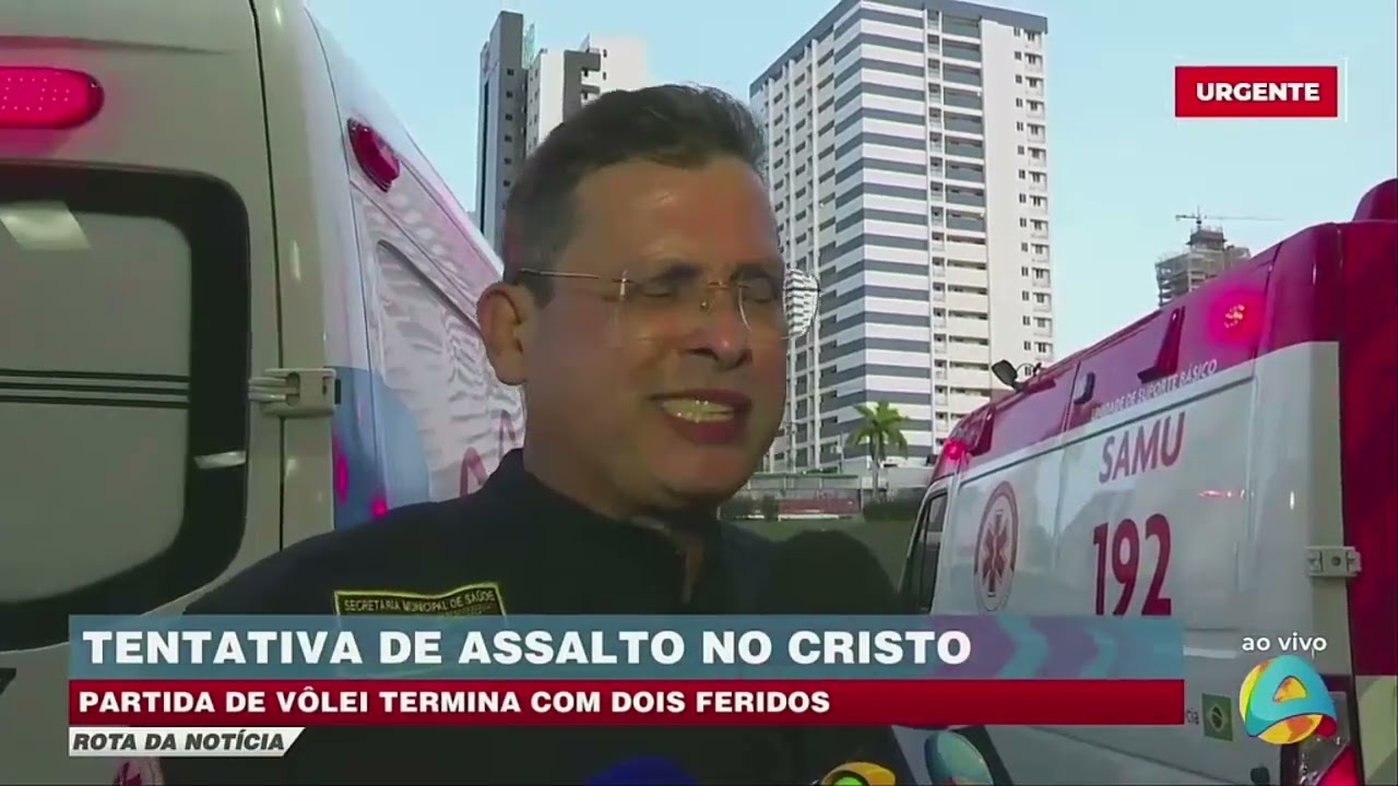 Rota da notícia - Duas pessoas feridas durante tentativa de assalto no Cristo