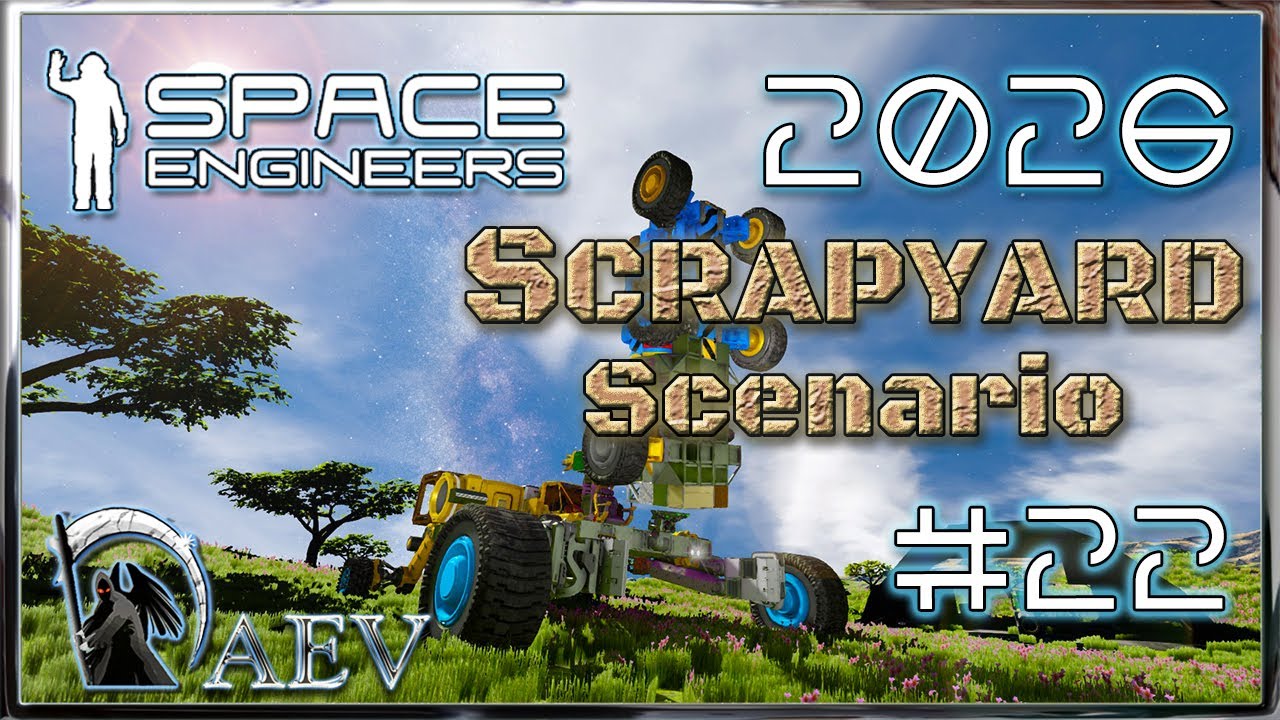 Space Engineers🪐 №22 Scrapyard 2026 🚧Сценарий Свалка! Богомол🦗