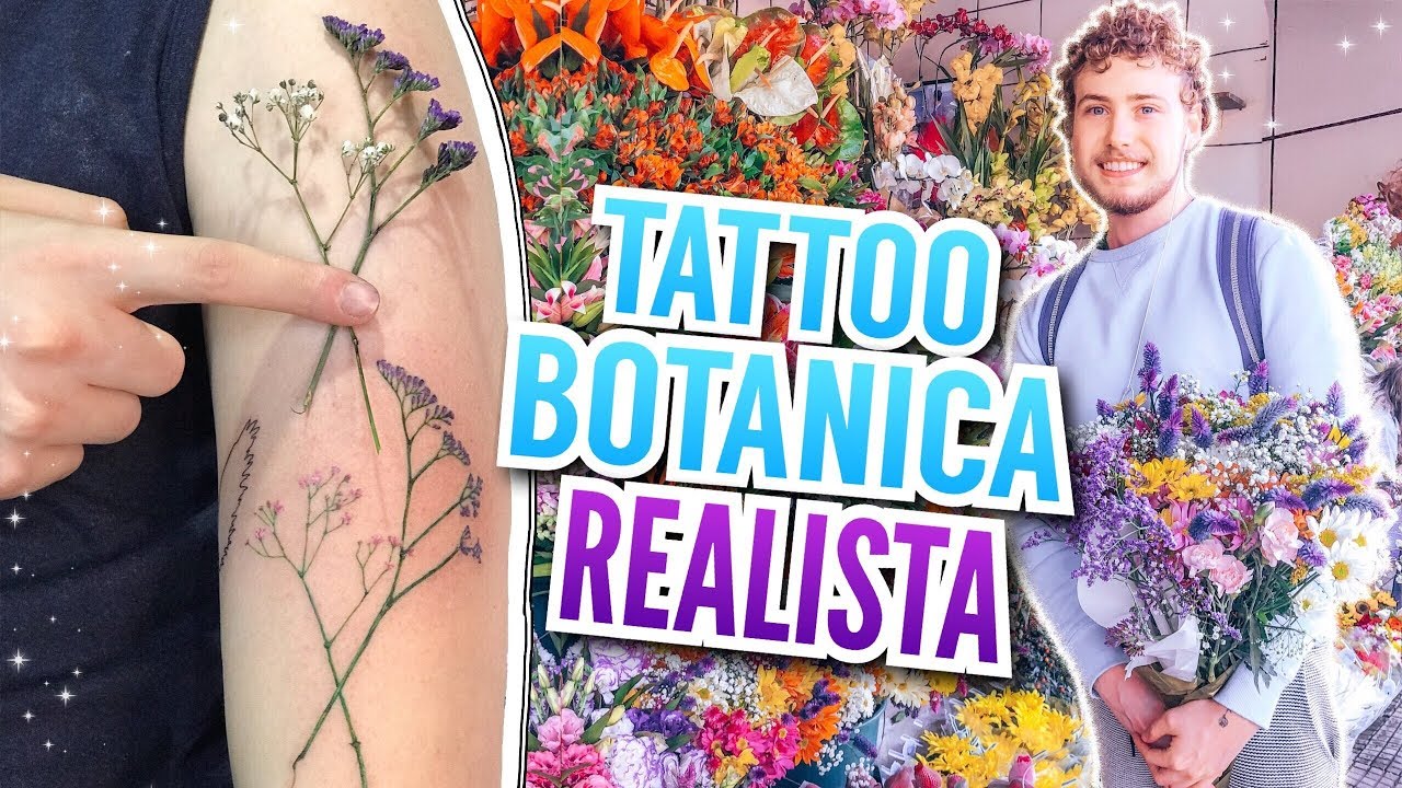 Escolhendo minha tatuagem na FLORICULTURA💐🌺 (flor como decalque, live leaf tattoo) | Igor Saringer