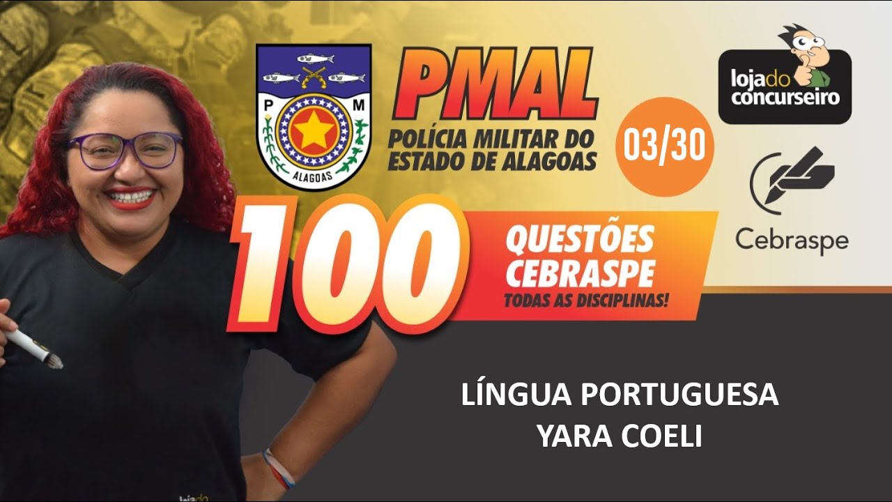 100 Questões CEBRASPE (03/30) - Língua Portuguesa - Yara Coeli
