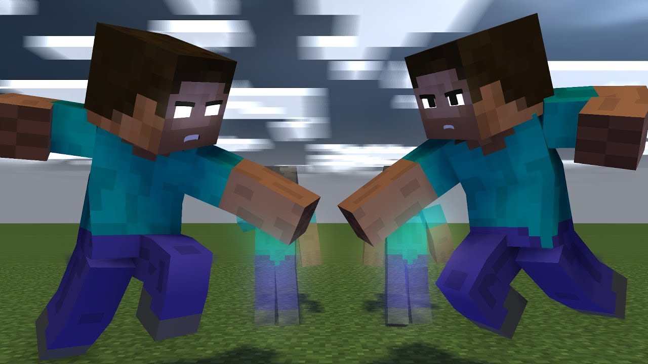Minecraft Animation STEVE VS HEROBRINE (part 2)