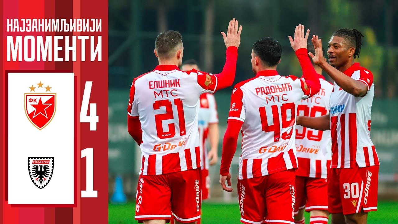 Црвена звезда - Арау 4:1, најбољи моменти