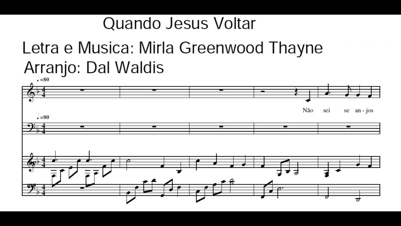 Quando Jesus Voltar | ❤️Contracanto