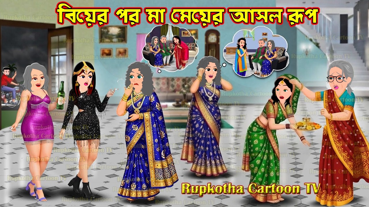 বিয়ের পর মা মেয়ের আসল রূপ Biyer Por Ma Meyer Asol Rup | Cartoon Bangla Cartoon | Rupkotha Cartoon TV