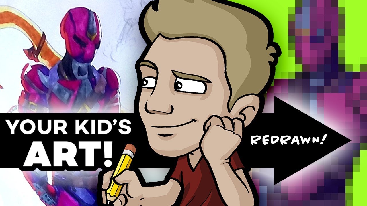 YOUR KID'S ART Drawn by a PROFESSIONAL ARTIST! - Round 2!