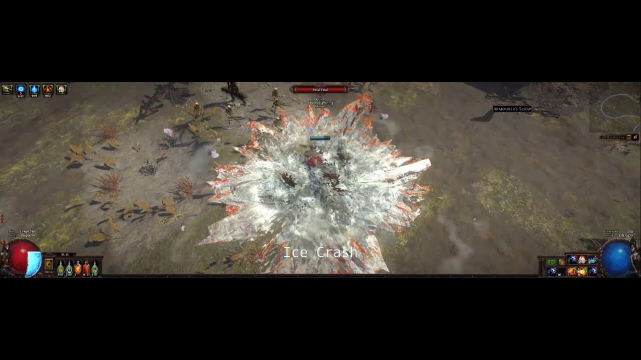 All Slam skills + sweep with over 1000% AoE