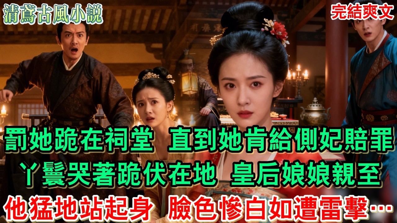【完結爽文】罰她跪在祠堂三日三夜，直到她肯給側妃賠罪！丫鬟哭著跪伏在地：王爺不好了！皇后娘娘親至，還說……他猛地站起身，臉色慘白，如遭雷擊#小說#追妻火葬場#愛情#古言小說#逆袭#爽文完結#大女主
