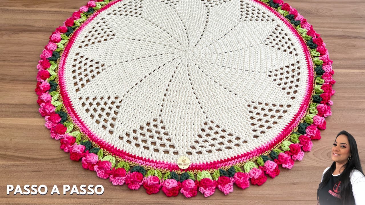 Passo a Passo Centro de Mesa Modelo FLORAL - Como Aumentar e fazer um Tapete/ Modelo Sucesso