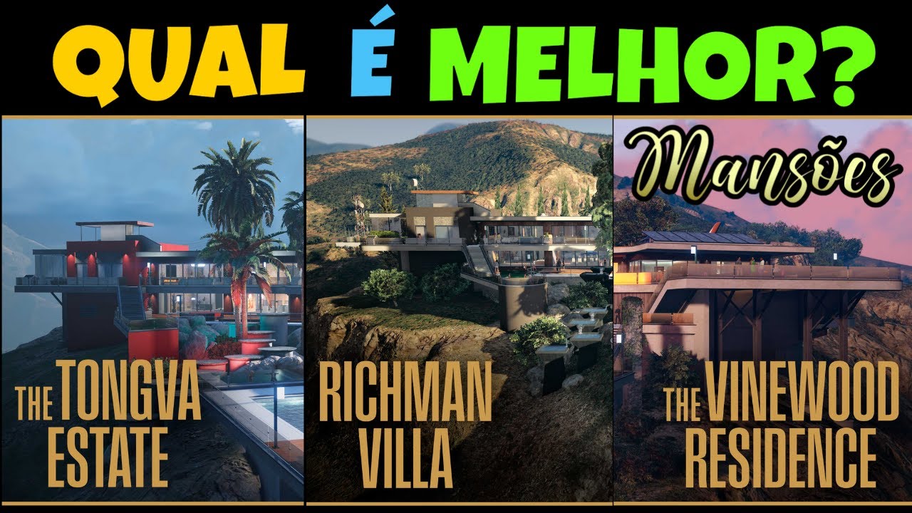 NOVO DLC GTA Online: A Safehouse in the Hills &ndash; AN&Aacute;LISE DAS MANS&Otilde;ES - QUAL &Eacute; A MELHOR?