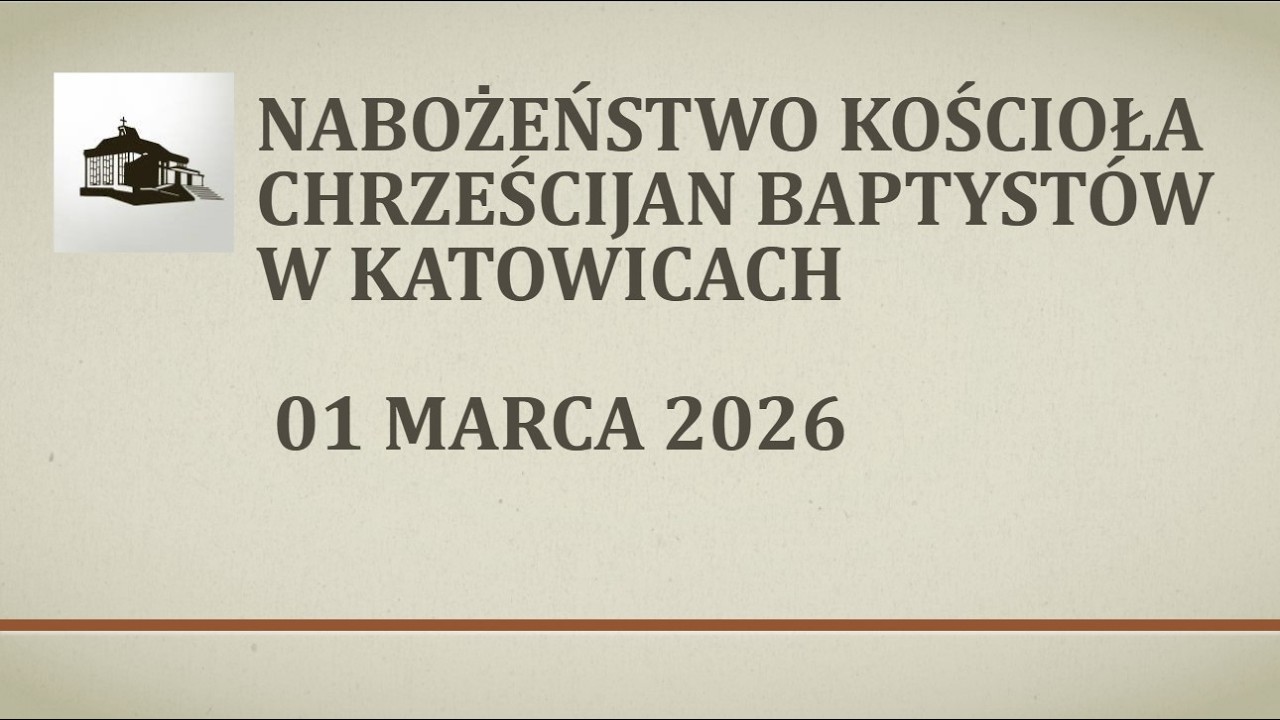 Nabożeństwo 1 Marca 2026