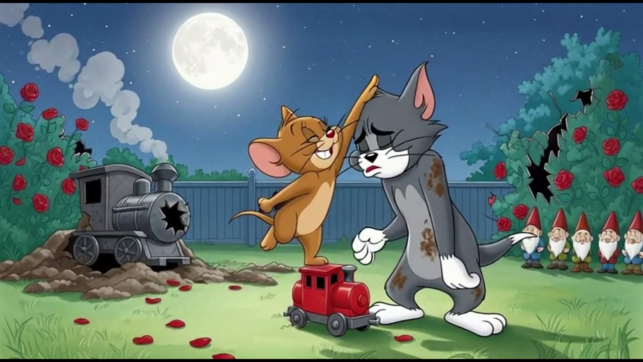 Tom's Terrifying Toy Train Ride😎😻 / Tom and Jerry #cartoon #billi