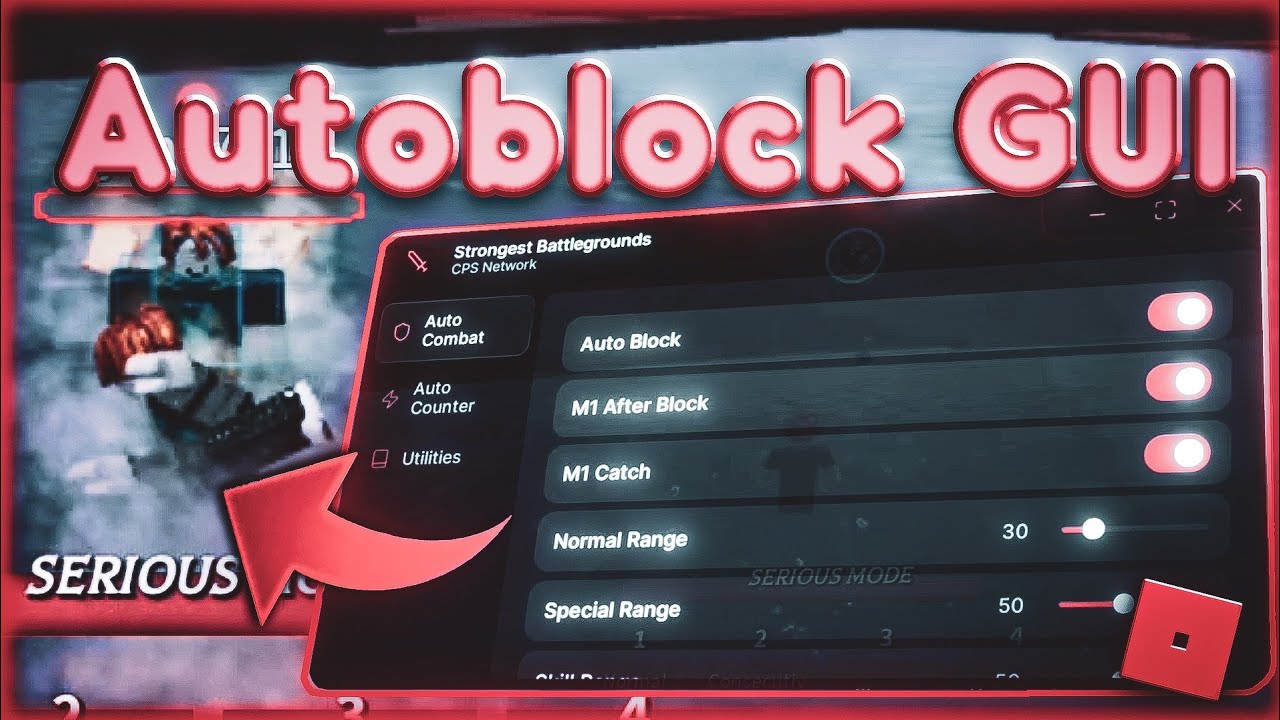 OP Autoblock Script GUI for The Strongest Battlegrounds || TSB SCRIPT NO KEY AUTOBLOCK AND CAMLOCK 