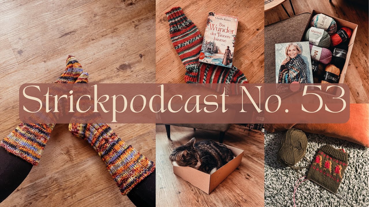 Strickpodcast No. 53: Sunday Socks beendet - Festive Robin Socks - neue Wolle & Co. 