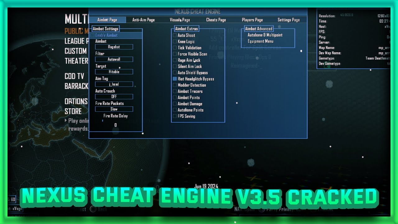 [PS3/BO2] Nexus Cheat Engine v3.5 Cracked