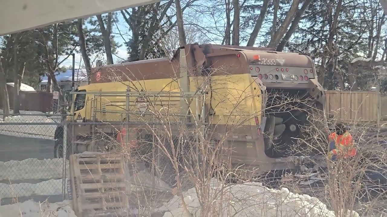 (RARE IN MY AREA!) Miller Waste Rear Loader Garbage Truck on Bulky Waste