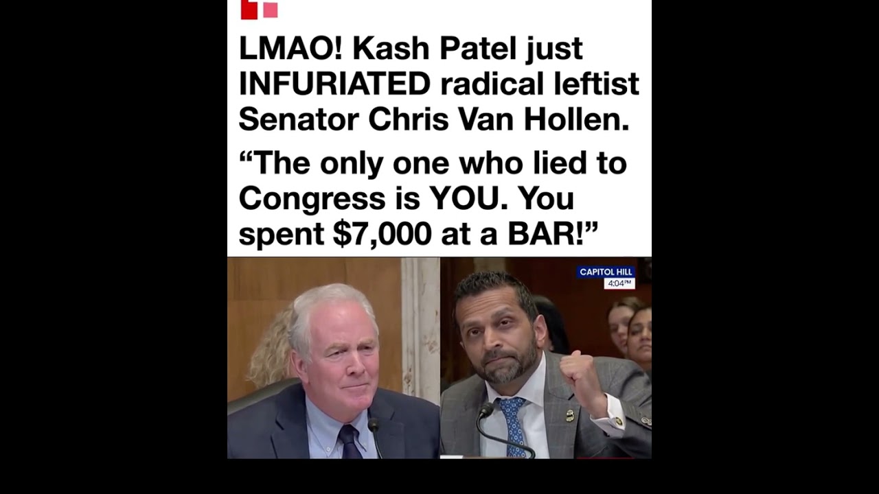 Kash Patel and Chris Van Hollen Clash Over FBI Oversight and Expenses
