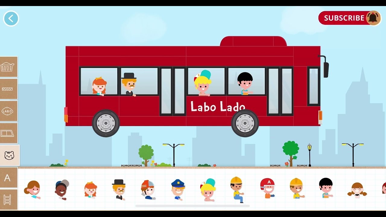 Labo Brick Car2: This Red School Bus is Anything but Ordinary! Truck, Cars, Tanker, police car