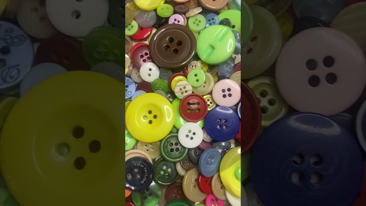 HUGE Button Collection! Mixed Sizes & Colors - Button Bonanza! #craft #craftsupplies #scrapbooking