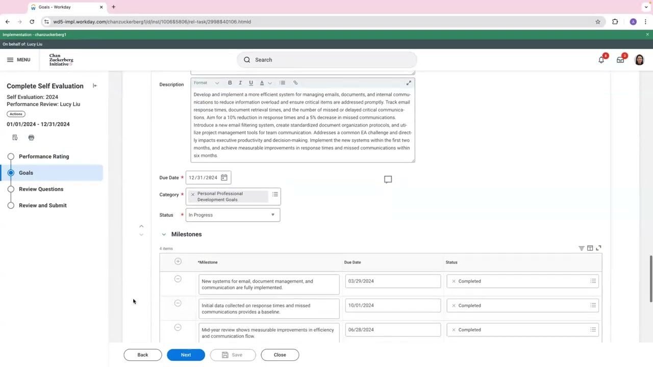 2024 Perf Employee Workday Demo