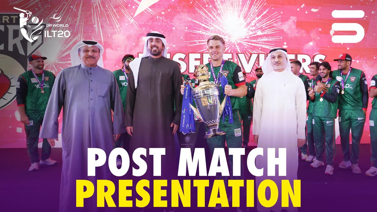 Post Match Ceremony | Desert Vipers vs MI Emirates | Final | DP World ILT20 2025-26 | M3Y1K