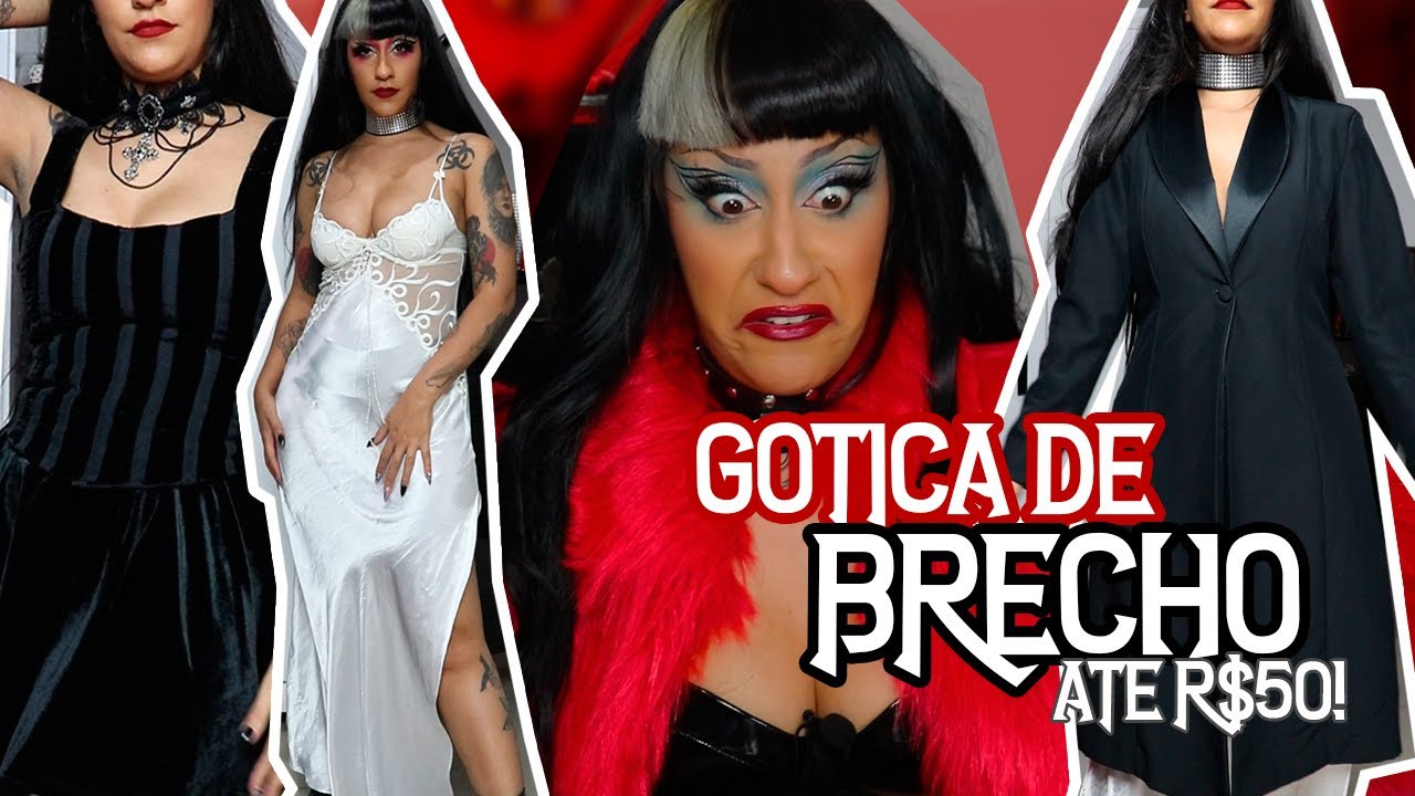 GÓTICA DE BRECHÓ... ONLINE! | TUDO POR MENOS DE R$50! | NOSFEROTIKA