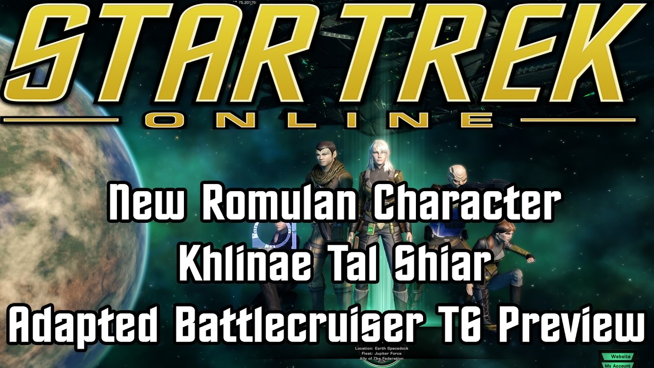 Star Trek Online - New Romulan Character and Khlinae Tal Shiar Adapted Battlecruiser T6 Preview