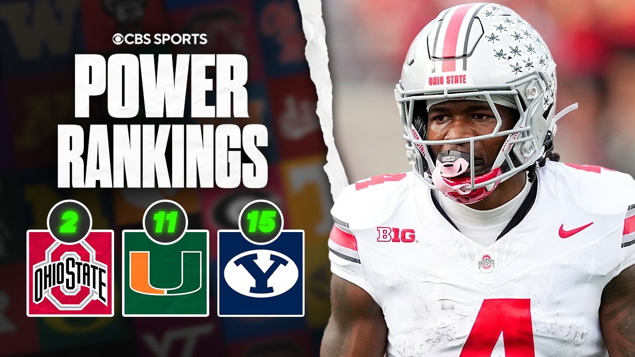 College Football Week 9 Power Rankings: Ohio State holds strong, Miami tumbles, BYU surges to 7-0