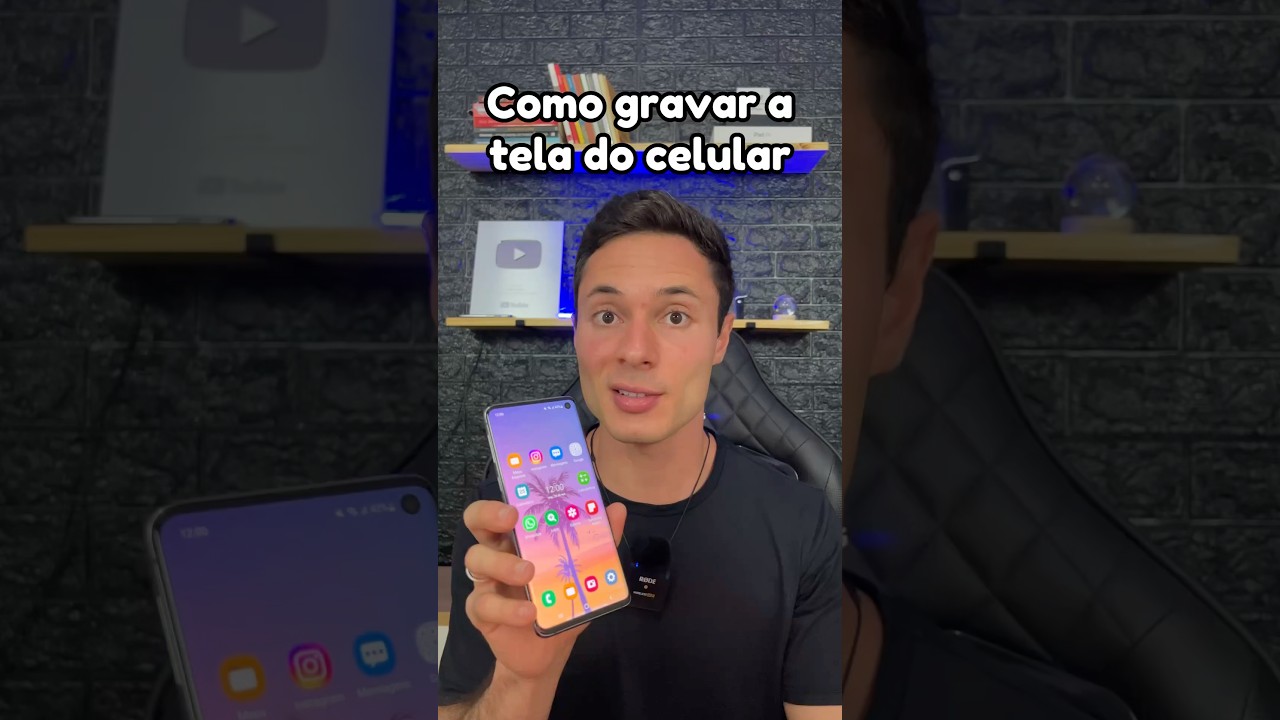 Como gravar a tela do celular #dicas #truques #smartphone #celular #android #screenrecorder