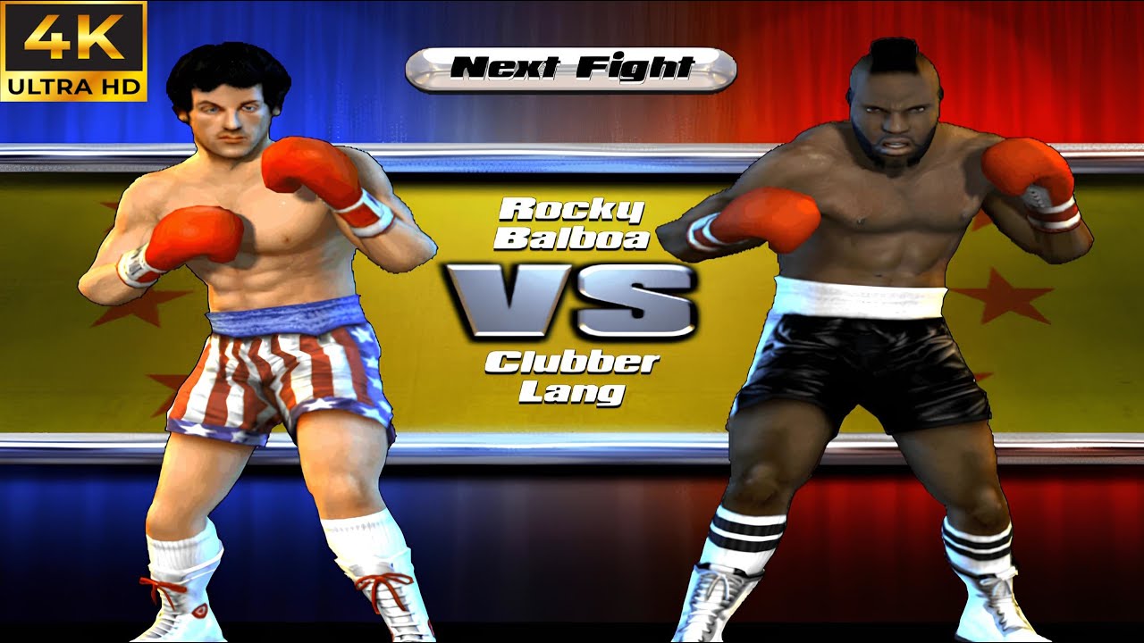 Rocky legends (PS2) Rocky Balboa против Clubber Lang — режим карьеры (4K)
