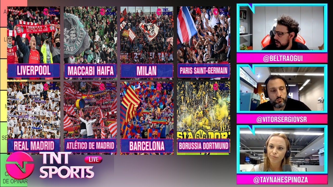 ELENCAMOS AS MELHORES E AS PIORES TORCIDAS DA CHAMPIONS E DEU TRETA! | CORTES TNT SPORTS
