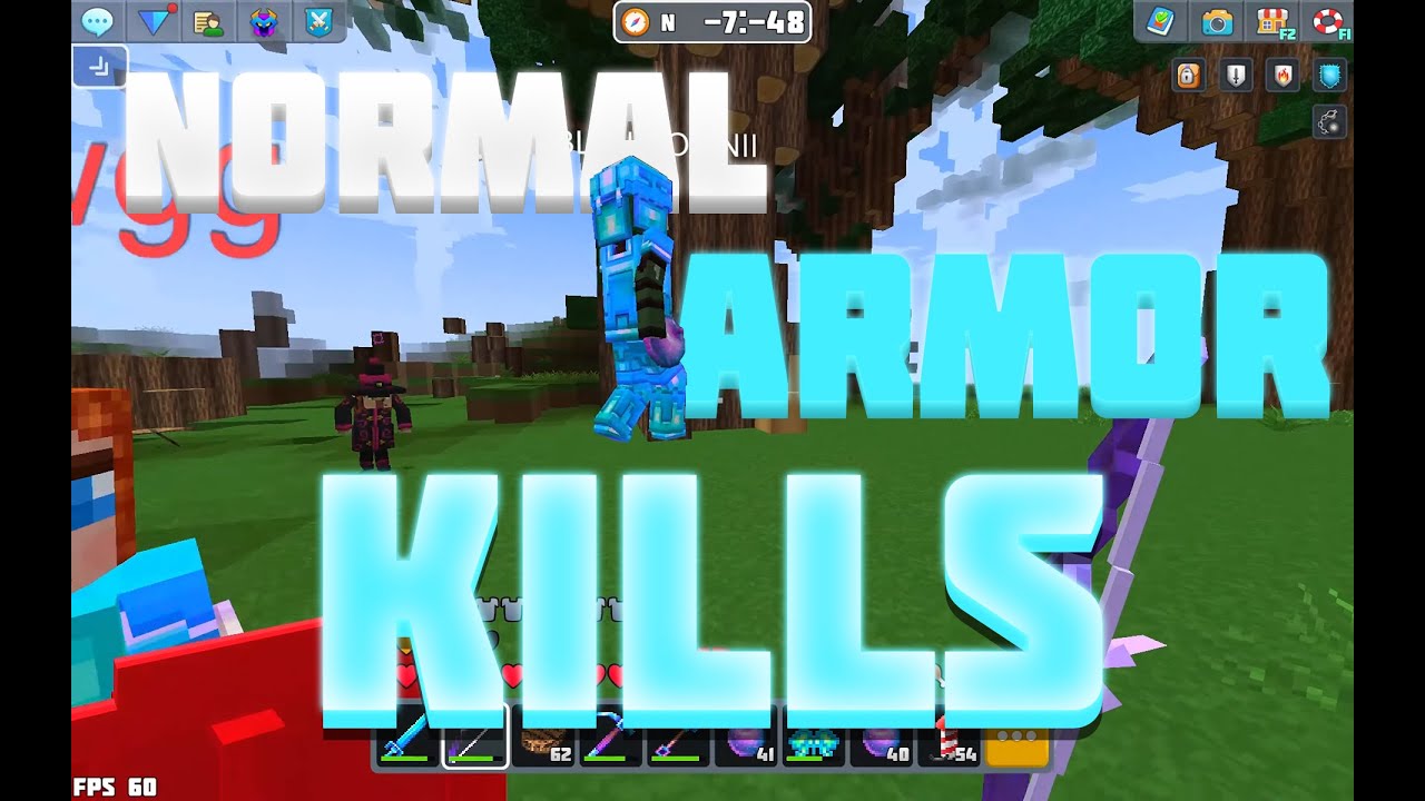 KILLING EVERYONE IN NORMAL ARMOR | Planet of Cubes/Planet Craft