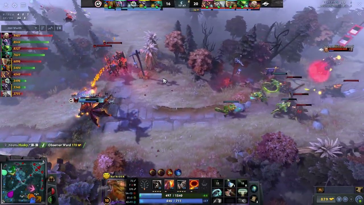 Nisha Invoker Team Secret vs Nouns👀