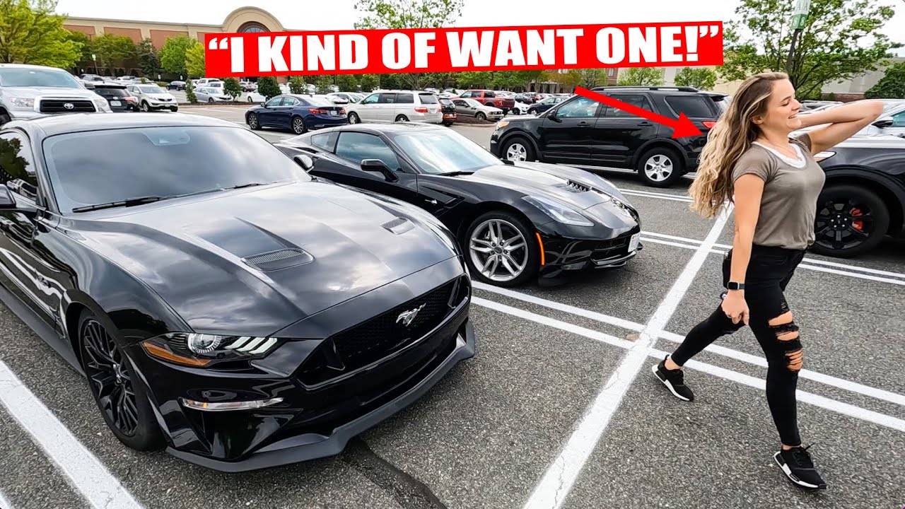 When a Female Corvette owner FALLS IN LOVE with a Mustang...