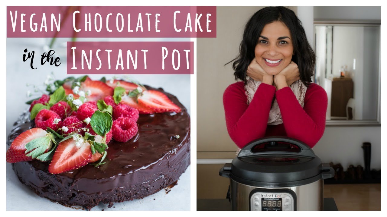 INSTANT POT VEGAN CHOCOLATE CAKE | vegan Instant Pot recipes